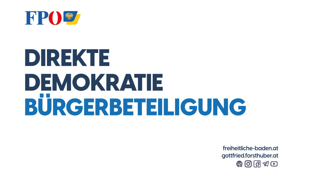 Die Menschen wollen mehr Mitsprache. Direkte Demokratie, Bürgerbeteiligung ist leicht umsetzbar.