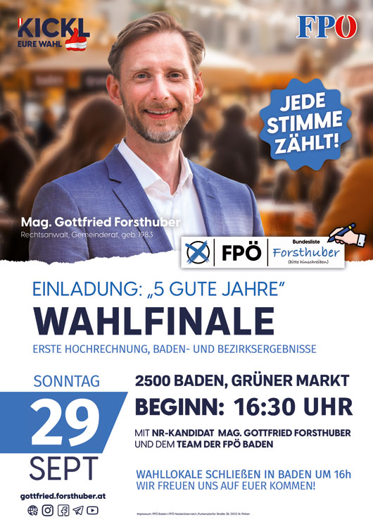 Wird der Wandel am 29.09. gelingen? Um 16 Uhr schließen in Baden die Wahllokale. Im Anschluss: Wahlfinale am Grünen Markt.